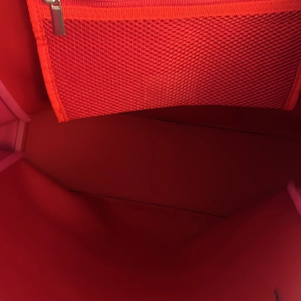Beach tote bag by SUMMERSALT NEOPRENE‎ NWT red/pink tote